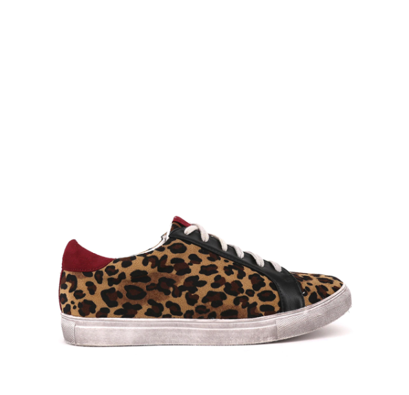 Buy GEOX Animal Print Round-Toe Lace-Up Sneakers | Brown Color Women | AJIO  LUXE